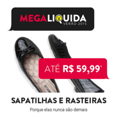 Dafiti: Sapatilhas e Rasteiras por até R$ 59,99