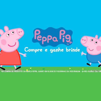 Compre itens da Peppa Pig e ganhe brinde na Renner