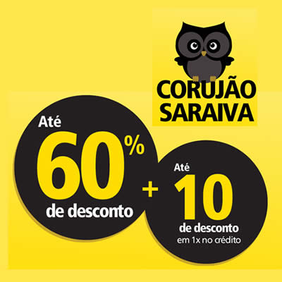 Corujão Saraiva: Até 60% de desconto em todo o site