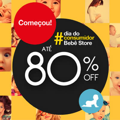 Bebê Store: Até 80% de desconto no Dia do consumidor