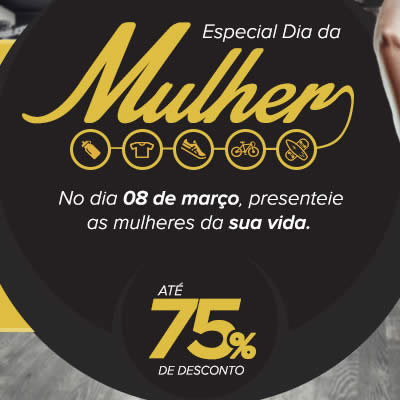 Centauro: Especial Dia da Mulher com até 75% de desconto