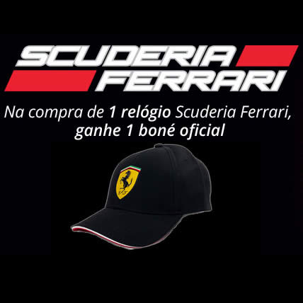 Compre relógios Ferrari e ganhe um boné da Scuderia na Vivara