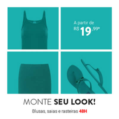 Peças a partir de R$ 19,99 na Dafiti