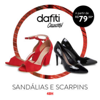 Sandálias e Scarpins Dafiti Collection a partir de R$ 79,90