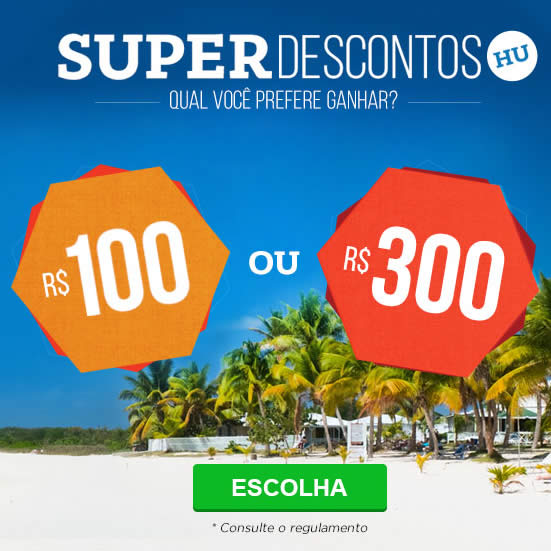 Super Descontos de até R$ 300 no Hotel Urbano