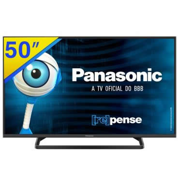 LED TV 50 Panasonic Full HD com Tela Widescreen, Media Player, Conexões HDMI e USB - TC-50A400B