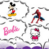 Barbie, Hello Kitty, Homem Aranha e Mickey na Dafiti