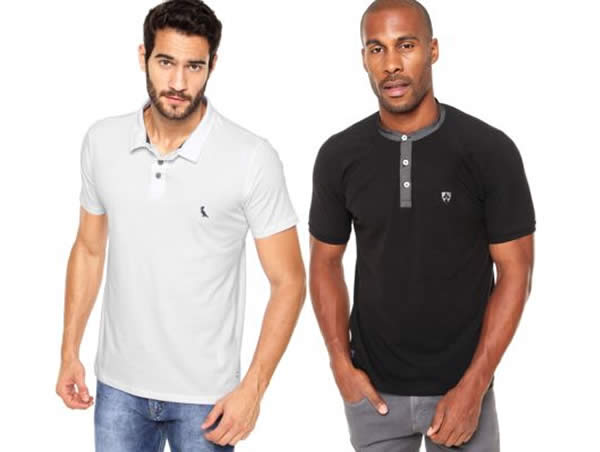 Camisas polos c/até 30% de desconto na Kanui