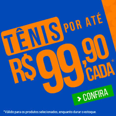 Calçados por até R$ 99,90 na Dafiti Sports