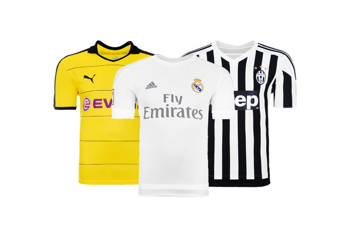 Camisas de clubes internacionais