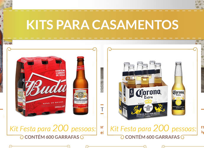 Kits de cervejas para casamento no Empório da Cerveja