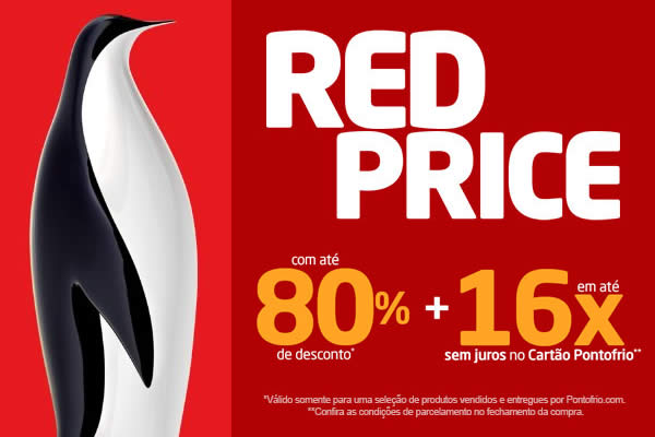 RedPrice Pontofrio: Ofertas c/até 80% de desconto