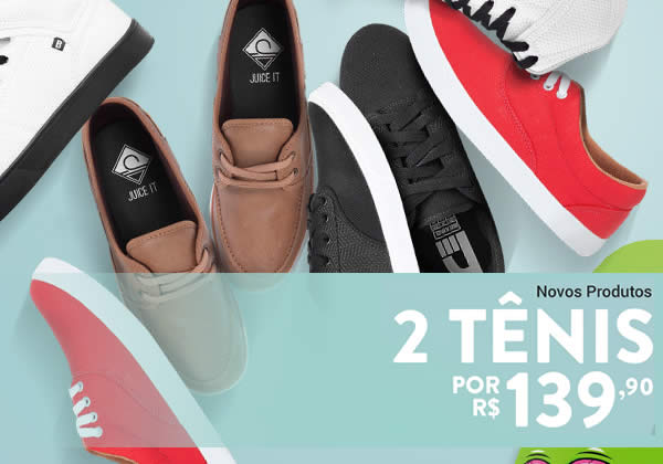 2 tênis por R$ 139,90 na Dafiti Sports