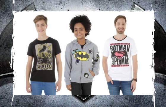 Camisas Batman vs Superman na C&A