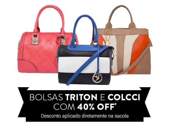 Bolsas com 40% de desconto na Dafiti