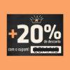 Cupom de 20% em lista de produtos no Shoptime