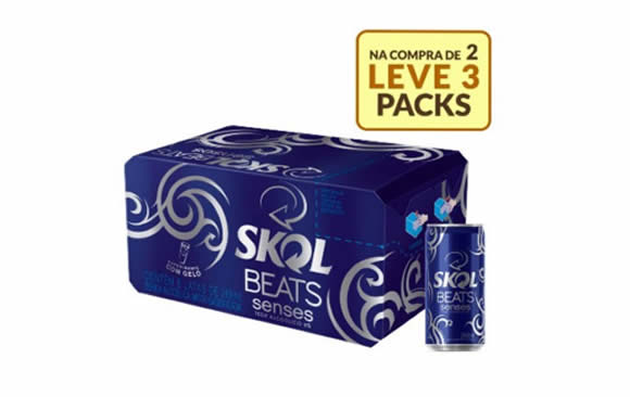 Kit Skol Beats Senses 269ML - Compre 2 caixas e Leve 3