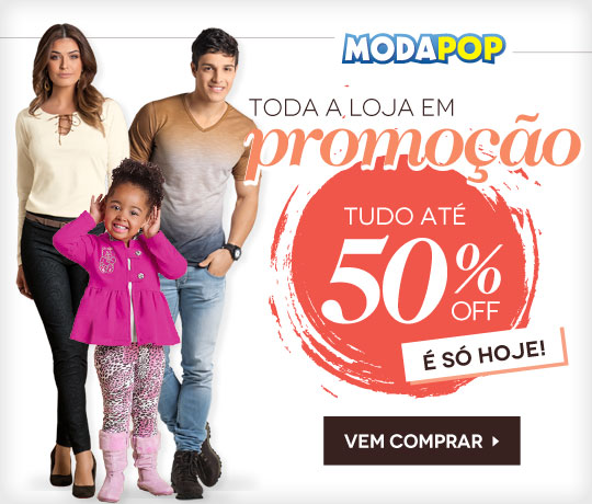 Moda Pop com até 50% de desconto na Posthaus