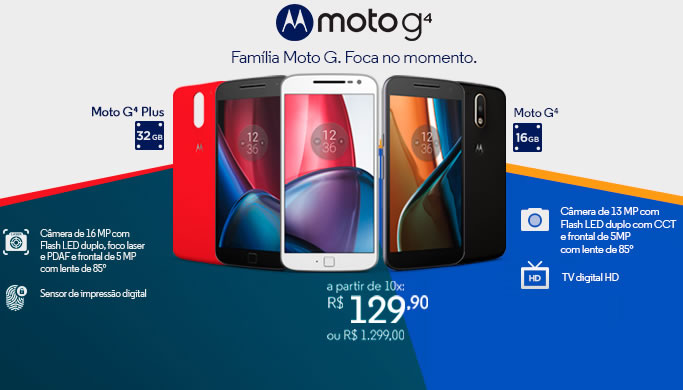 Moto G 4 com desconto no boleto na Americanas