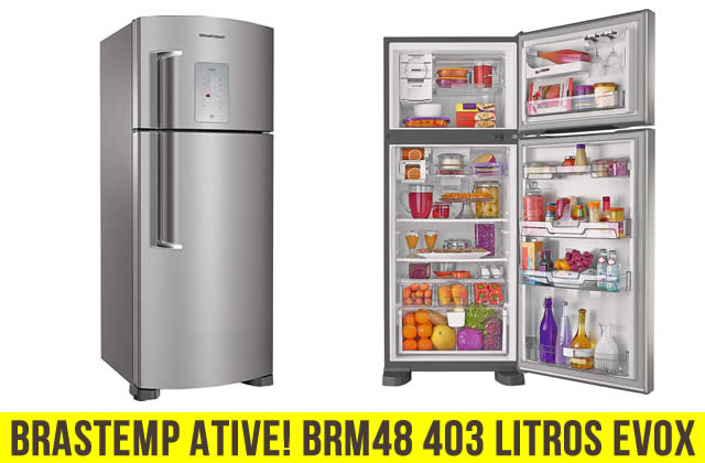 Geladeira Brastemp Ative! BRM48 403 Litros Evox no Submarino