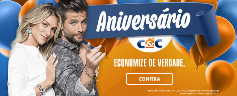 Aniversário C&C com ofertas imperdíveis