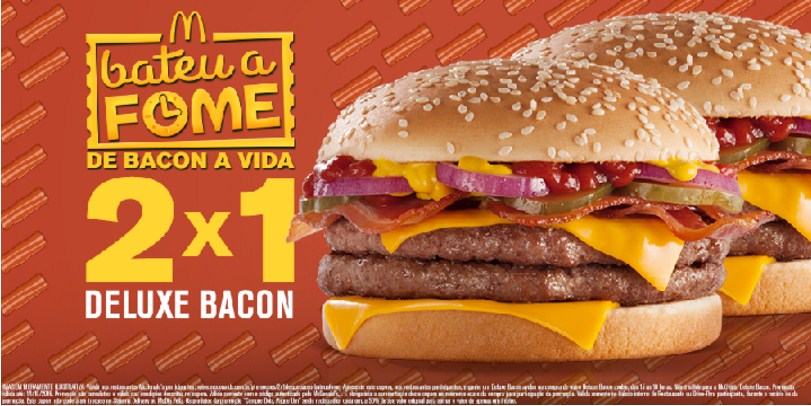 Leve 2, Pague 1: Compre Deluxe Bacon Avulso e ganhe outro