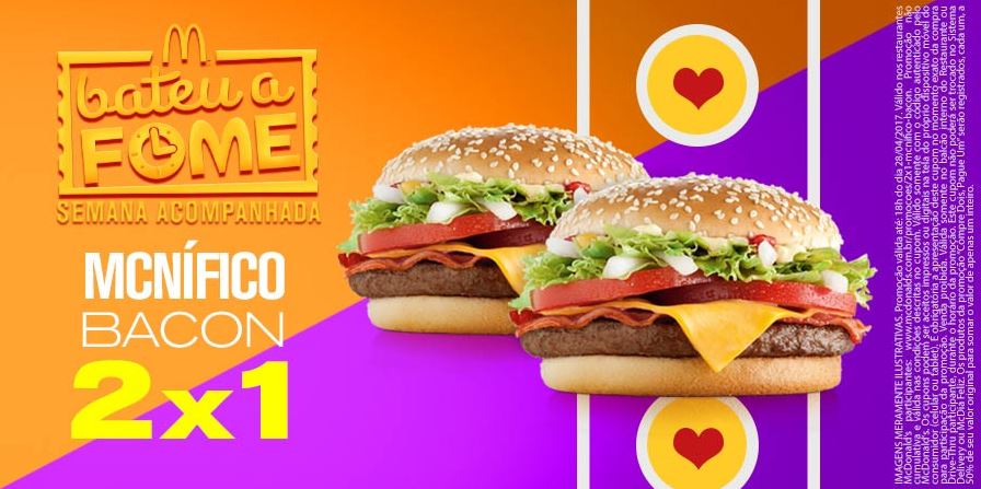 Leve 2, Pague 1: Compre McNífico Bacon avulso e ganhe outro