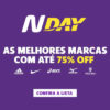 NDAY: As melhores marcas c/até 75% de desconto na Netshoes