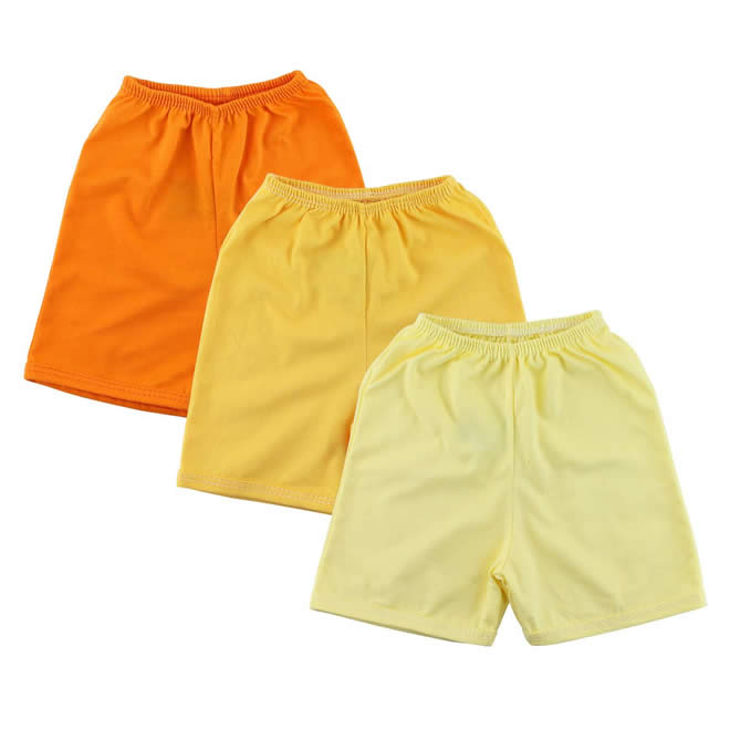 Kits com 3 shorts para bebês na Era Uma Vez