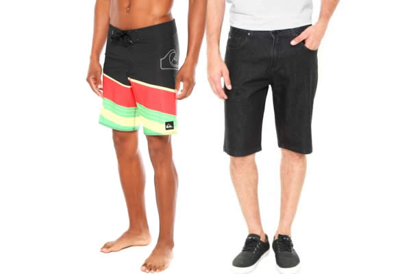 Bermudas Quiksilver em promoção na Kanui