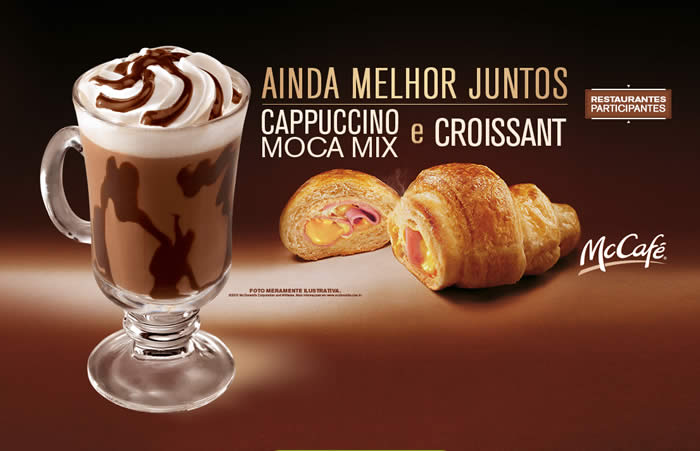 Cappuccino Moca Mix + Croissant no McCafé