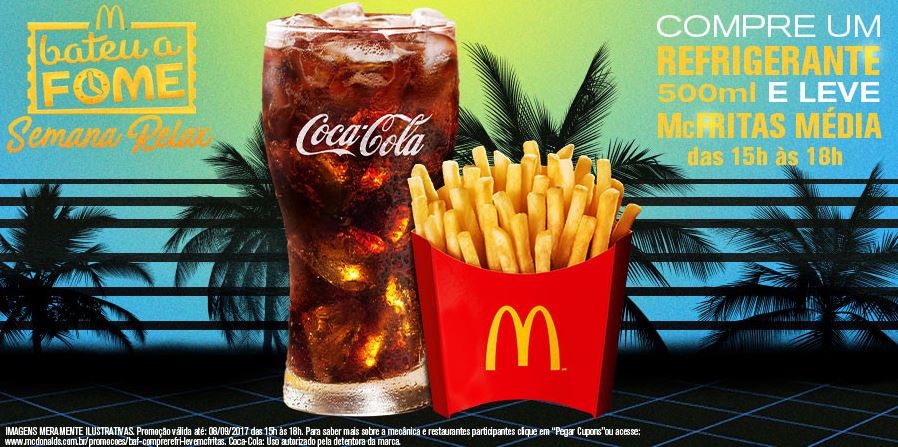 Compre Refri 500ml e Ganhe McFritas Média no McDonald's